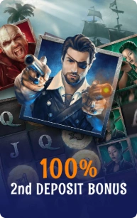 2:a insättningen ger 100% i bonus