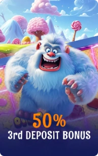 3:e insättningen ger 50% i bonus